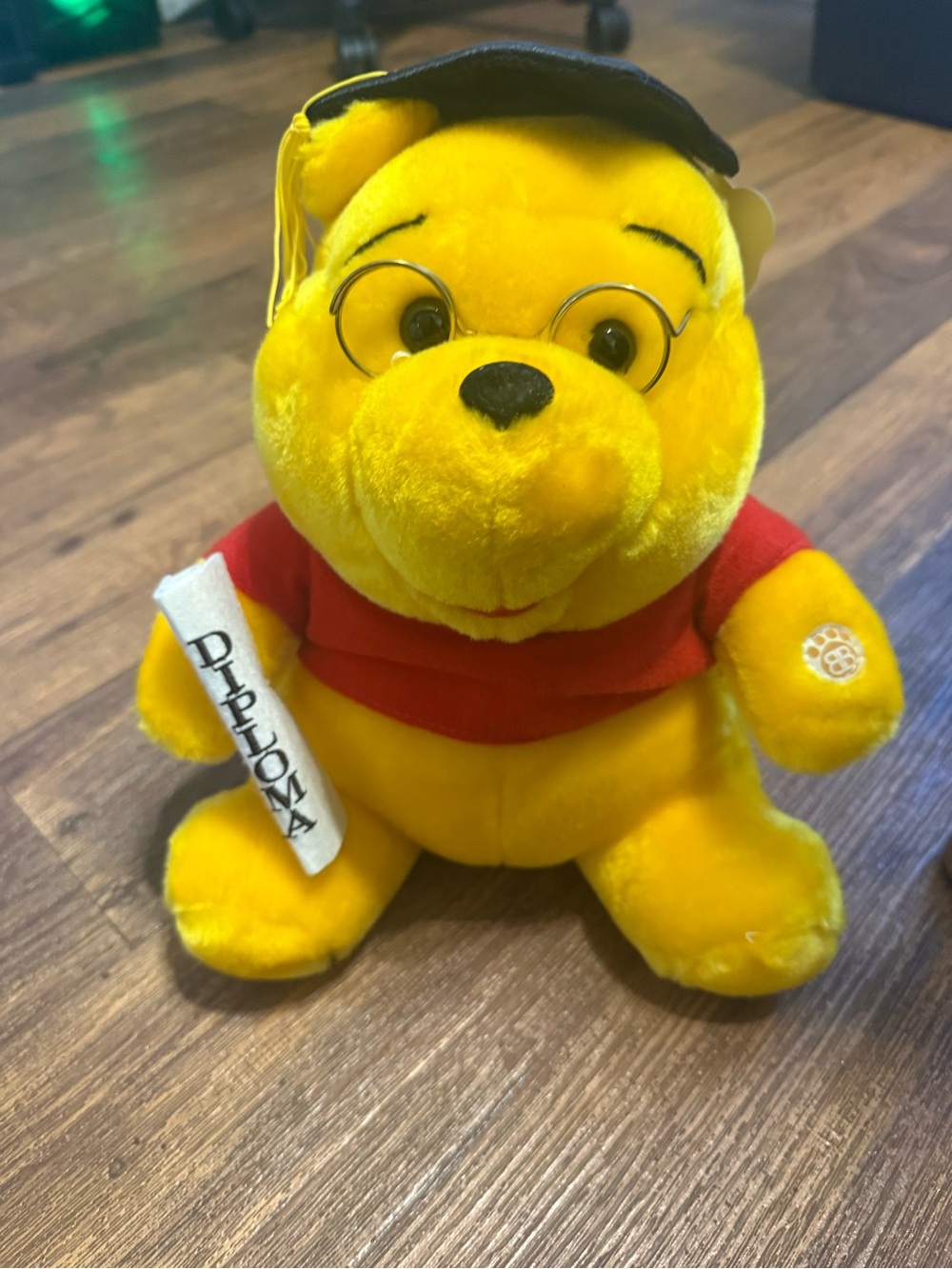 Graduation diploma whinnie the Pooh bear never used